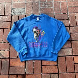 Vintage 1996 Kentucky Derby 122 Sweatshirt Size L Blue Fruit of the Loom USA